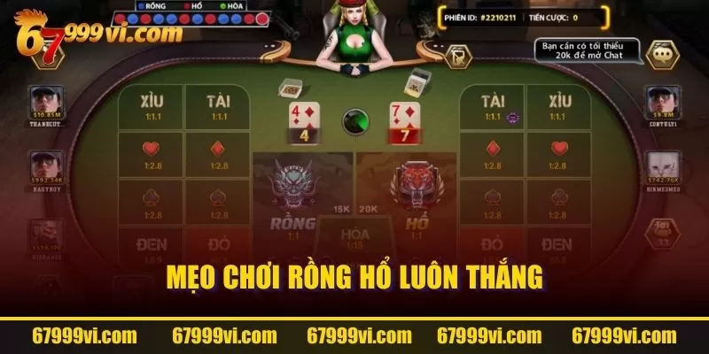 Mẹo chơi Rồng Hổ luôn thắng