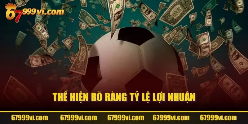 Thể hiện rõ ràng tỷ lệ lợi nhuận