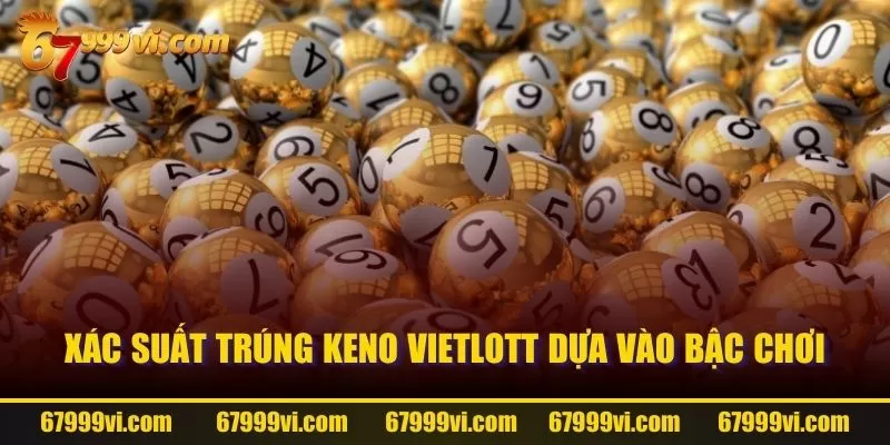 Xác suất trúng Keno Vietlott dựa vào bậc chơi