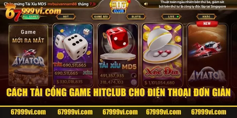 Cách tải cổng game HitClub cho điện thoại đơn giản